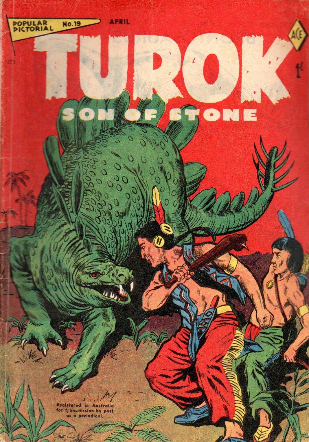 Popular Pictorial (Junior Readers, 1956 series) #19 — Turok Son of Stone (April 1958)