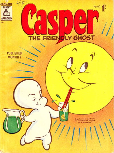 Casper the Friendly Ghost (ANL, 1955 series) #60 January 1960