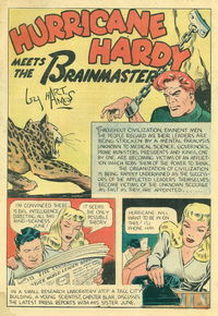 A Climax Color Comic (KGM, 1948 series) #8 — Hurricane Hardy Meets the Brainmaster