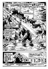 Swamp Monster (Murray, 1982?) #Second Release — A Second Time to Die (page 1)