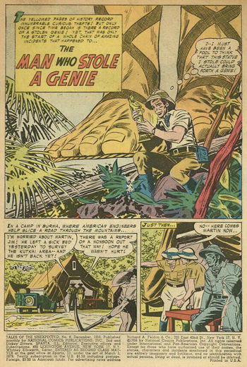 Tales of the Unexpected (DC, 1956 series) #8 — The Man Who Stole A Genie (page 1)