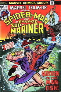 Marvel Team-Up (Marvel, 1972 series)  #14 (October 1973) — Mayhem is the Man-Fish!