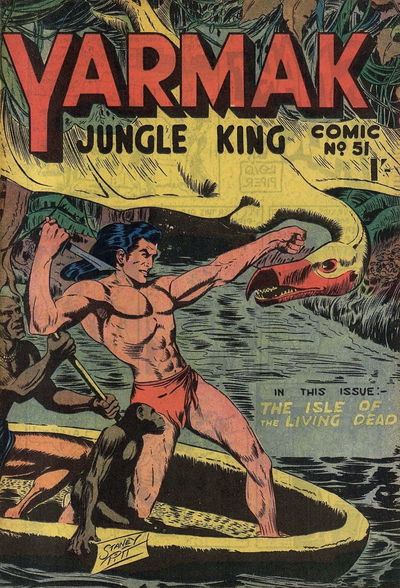 Yarmak Jungle King Comic (Youngs, 1949 series) #51 [January 1954?]