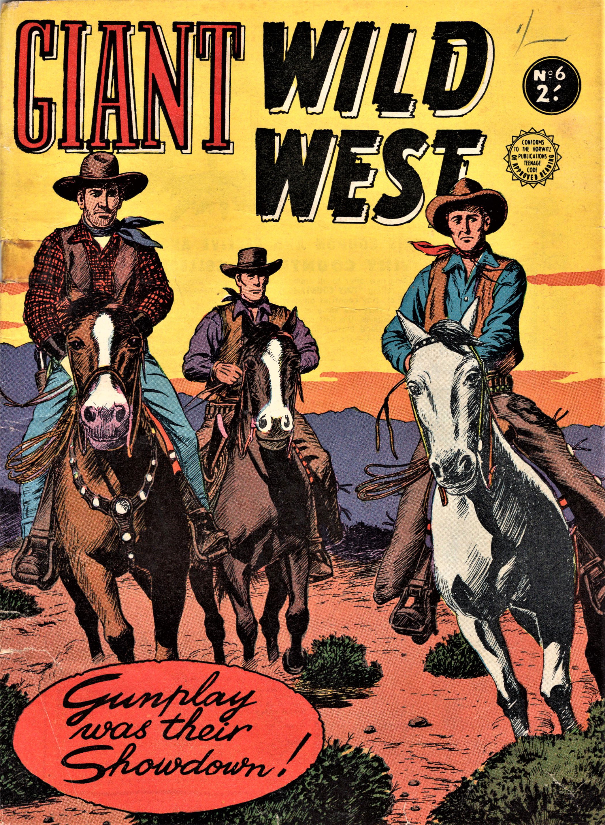 Giant Wild West (Horwitz, 1957? series) #6 (June 1957)