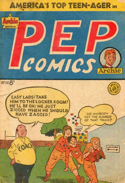 Pep Comics (HJ Edwards, 1951 series) #20 [November 1952?]