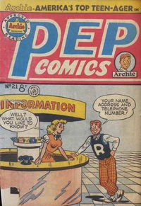 Pep Comics (HJ Edwards) #21 (December 1952?)