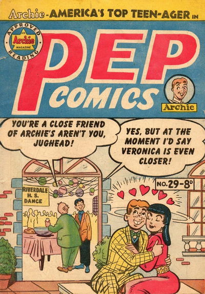 Pep Comics (HJ Edwards, 1951 series) #29 [August 1953?]