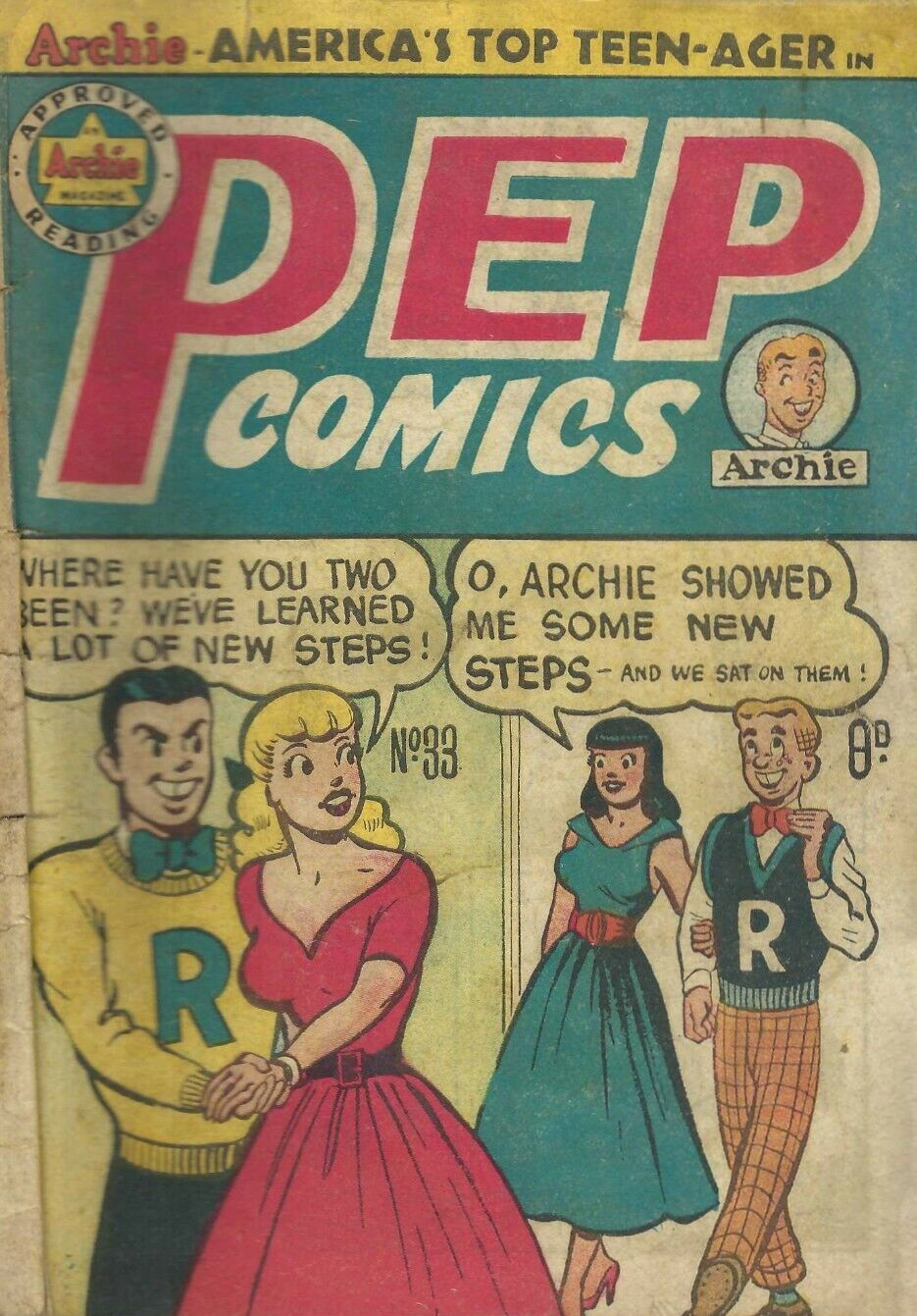 Pep Comics (HJ Edwards, 1951 series) #33 ([December 1953])