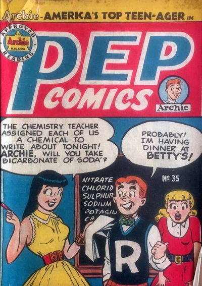 Pep Comics (HJ Edwards, 1951 series) #35 [February 1954?]