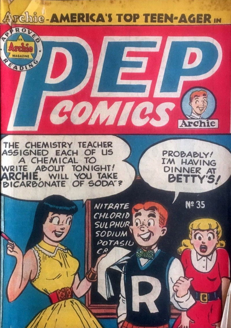 Pep Comics (HJ Edwards, 1951 series) #35 ([February 1954?])
