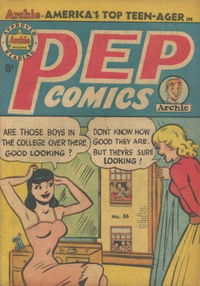 Pep Comics (HJ Edwards, 1951 series) #36 [March 1954?]