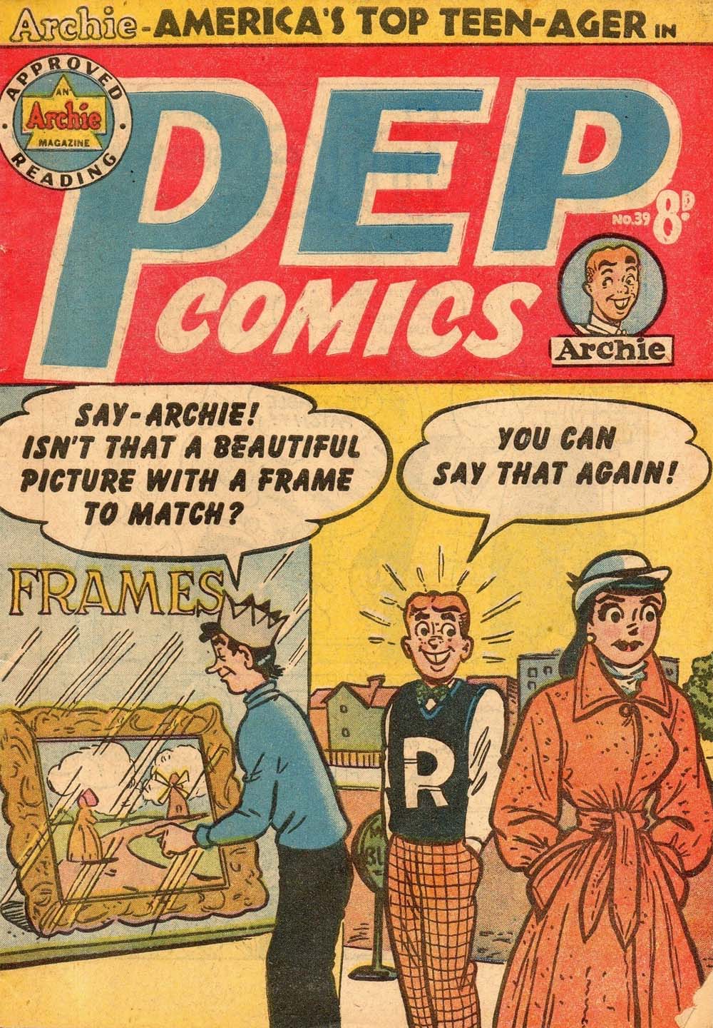 Pep Comics (HJ Edwards, 1951 series) #39 ([June 1954?])