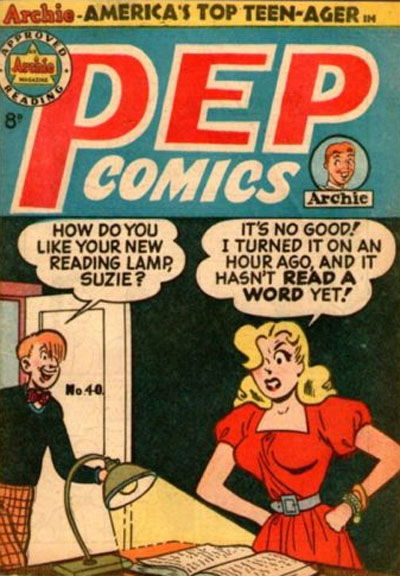 Pep Comics (HJ Edwards, 1951 series) #40 [July 1954?]