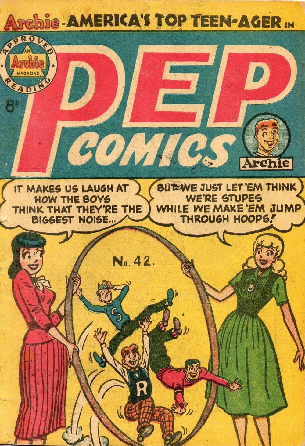 Pep Comics (HJ Edwards, 1951 series) #42 ([September 1954?])