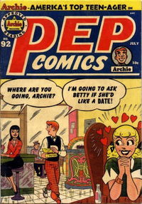 Pep Comics (Archie, 1940 series) #92 July 1952