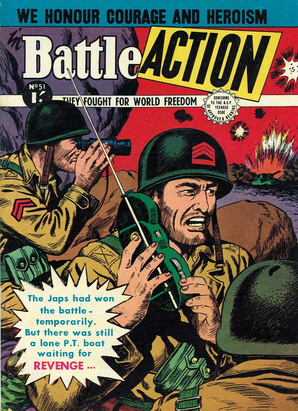 Battle Action (Horwitz, 1954 series) #51 ([October 1958?])