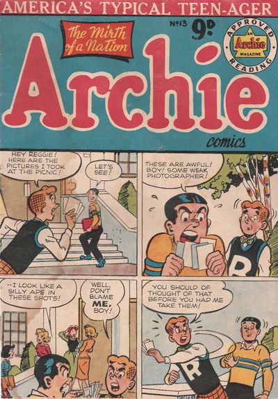 Archie Comics (Archie, 1956? series) #13 [1957?]