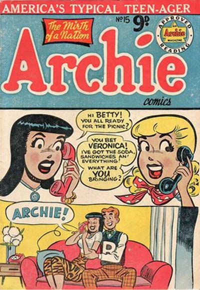 Archie Comics (Archie, 1956? series) #15 [September 1957?]