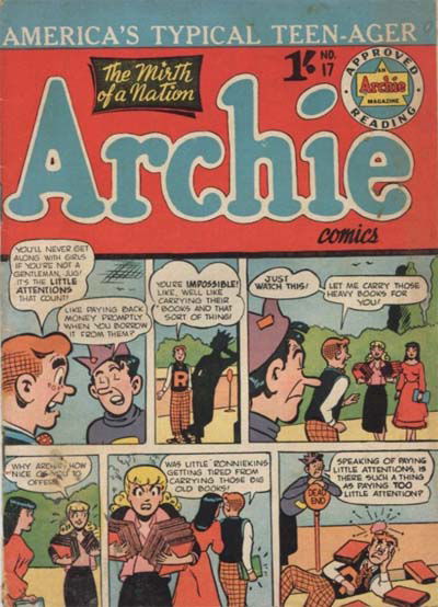 Archie Comics (Archie, 1956? series) #17 [November 1957?]