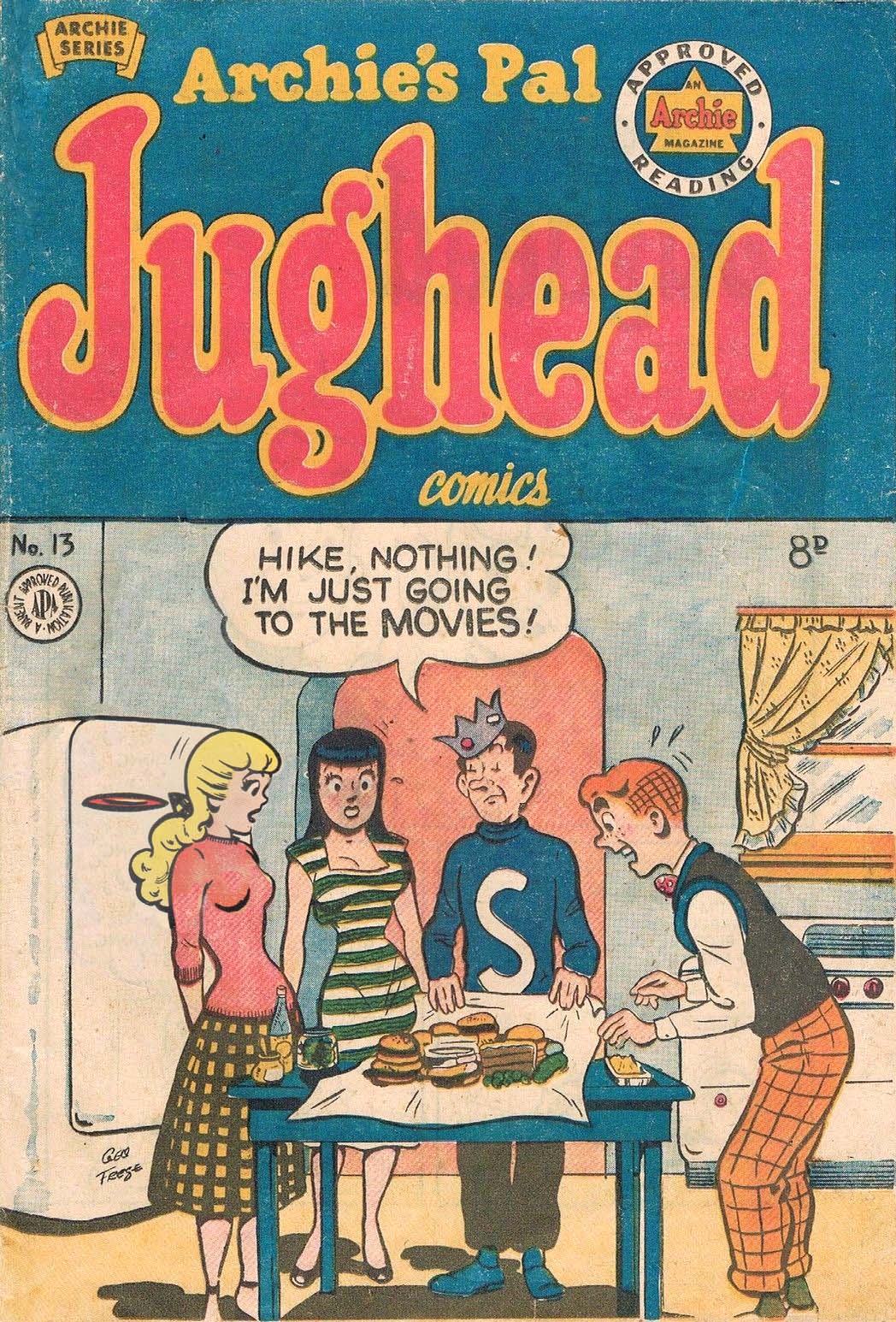 Archie's Pal Jughead Comics (HJ Edwards, 1950? series) #13 ([February 1952?])