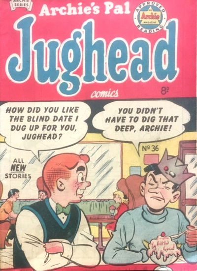 Archie's Pal Jughead Comics (HJ Edwards, 1950? series) #36 [January 1954?]