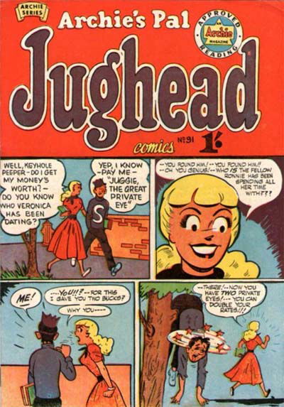 Archie's Pal Jughead Comics (Archie, 1954? series) #91 ([August 1957?])