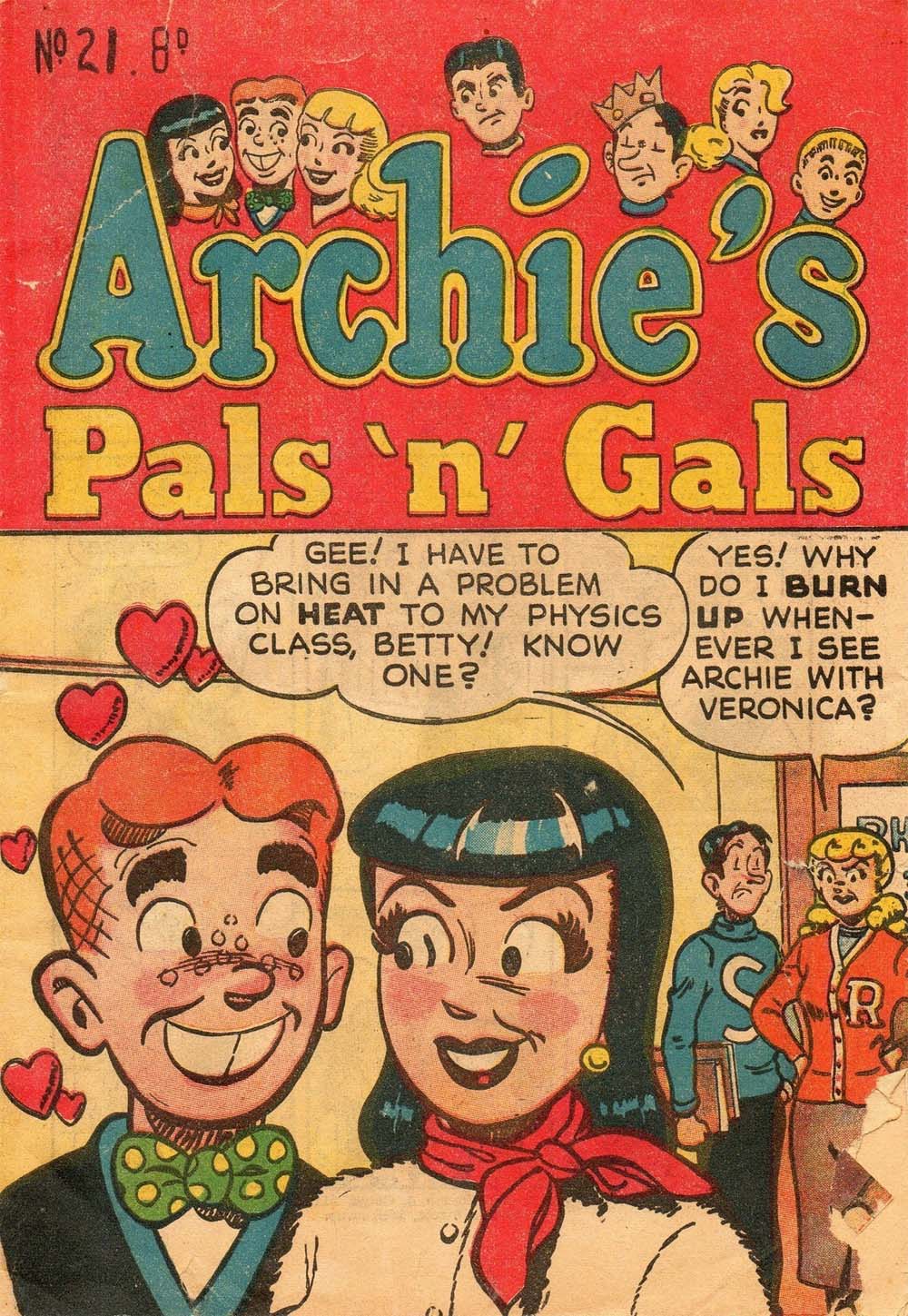 Archie's Pals 'n' Gals (Archie, 1953? series) #21 ([March 1954?])