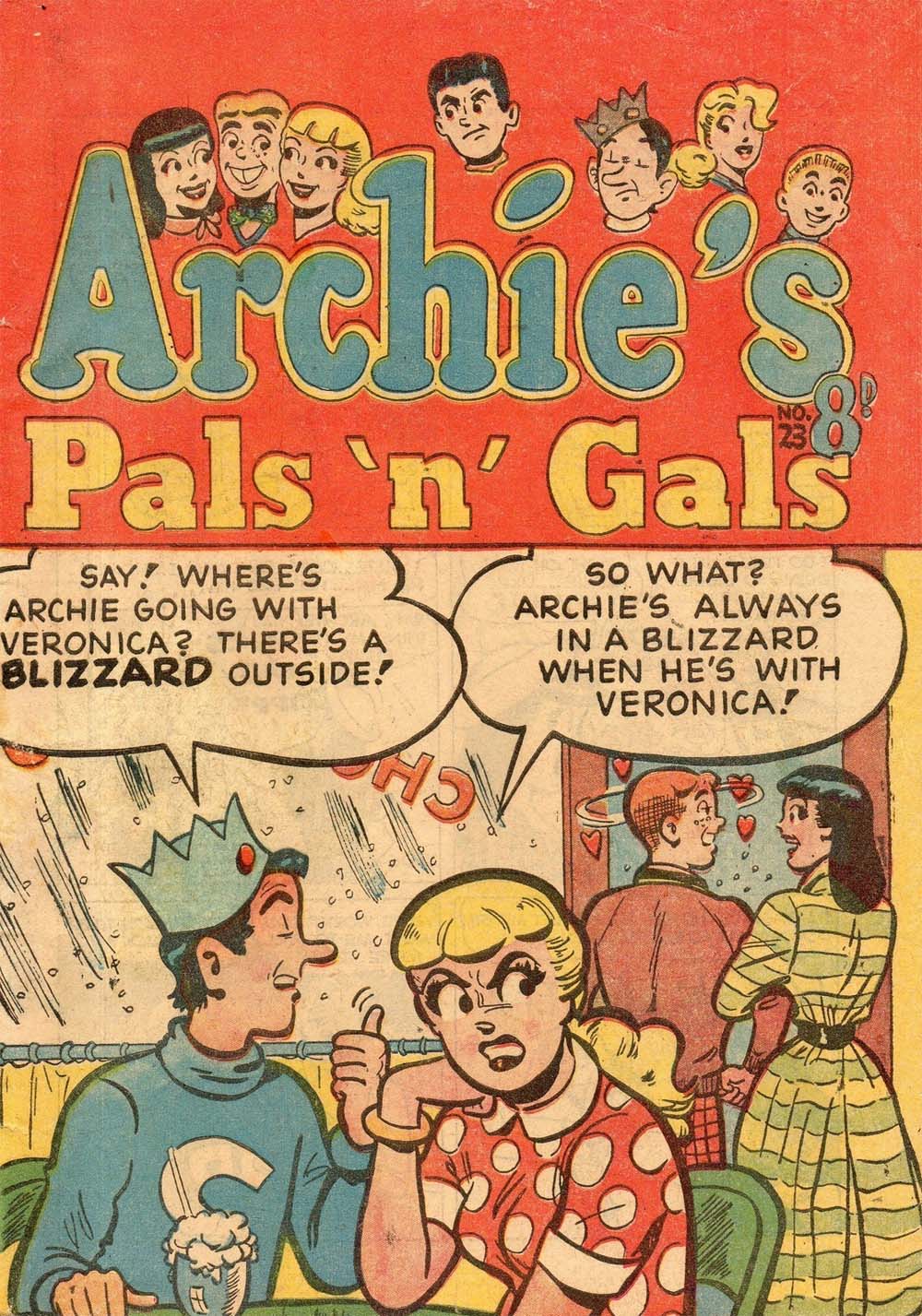 Archie's Pals 'n' Gals (Archie, 1953? series) #23 ([May 1954?])