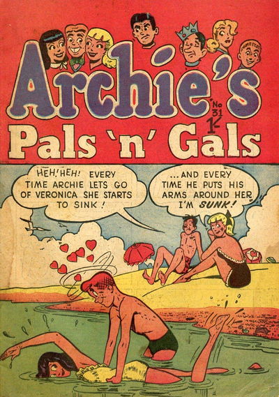 Archie's Pals 'n' Gals (Archie, 1955? series) #31 ([August 1957?])