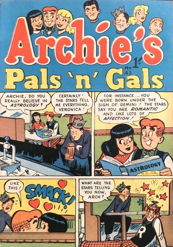 Archie's Pals 'n' Gals (Archie, 1955? series) #43 ([August 1958?])