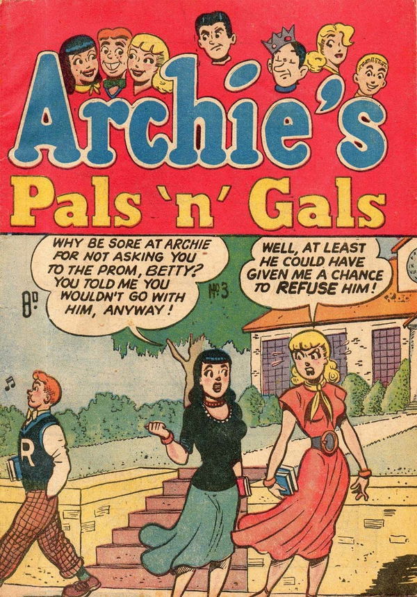 Archie's Pals 'n' Gals (Archie, 1953? series) #3 ([September 1952?])