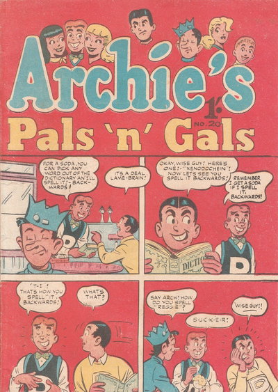 Archie's Pals 'n' Gals  #20 ([September 1956?])