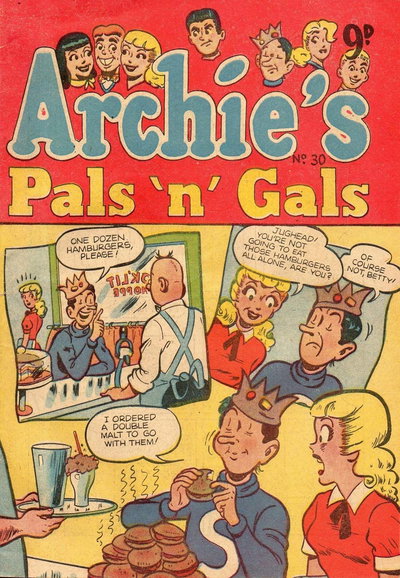 Archie's Pals 'n' Gals  #30 ([December 1954?])