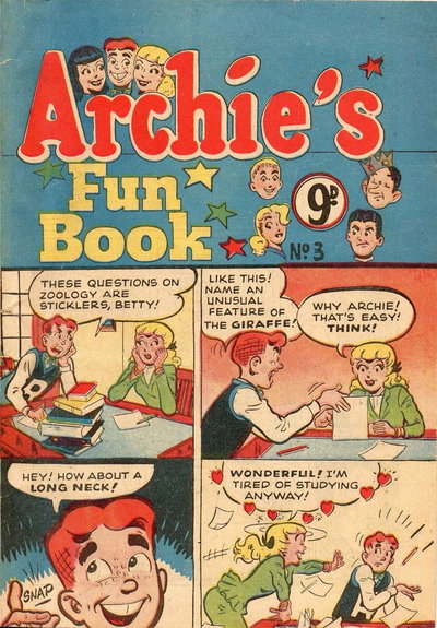 Archie's Fun Book  #3 ([October 1955?])