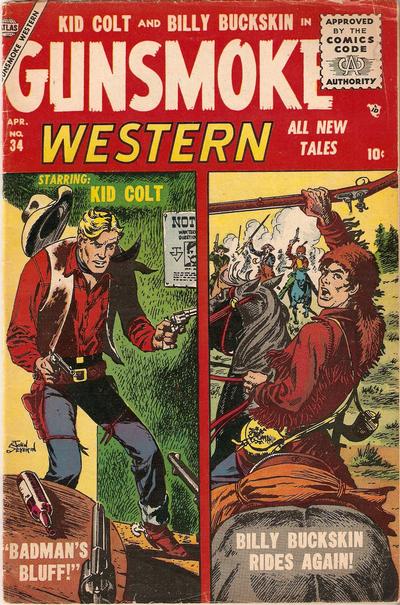 Gunsmoke Western (Marvel, 1955 series) #34 (April 1956)