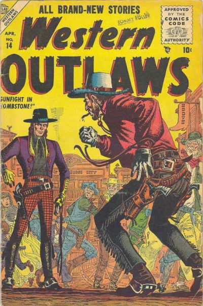 Western Outlaws (Warwick [Atlas], 1954 series) #14 (April 1956)