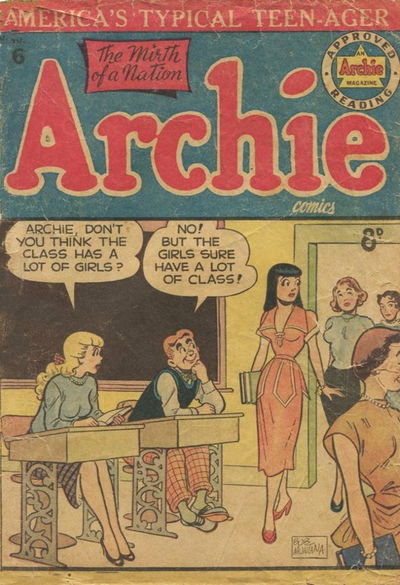 Archie Comics (HJ Edwards, 1950 series) #6 [1950?]