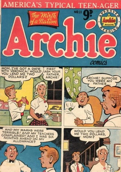 Archie Comics (Archie, 1956? series) #11 [May 1957?]