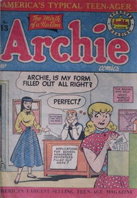 Archie Comics (HJ Edwards, 1950 series) #13 [July 1951?]