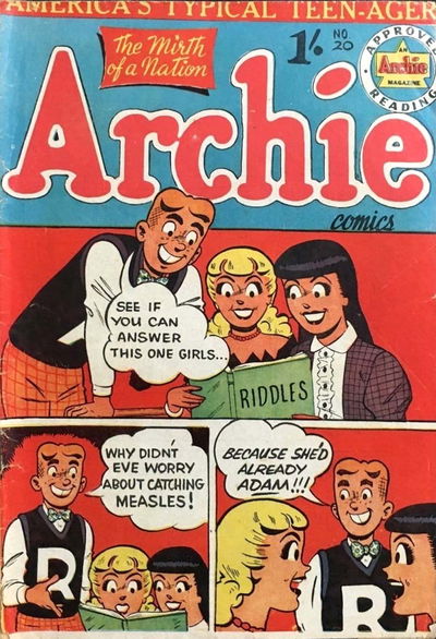 Archie Comics (Archie, 1956? series) #20 [February 1958?]