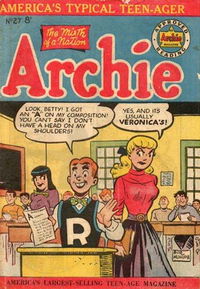 Archie Comics (HJ Edwards, 1950 series) #27 [September 1952?]