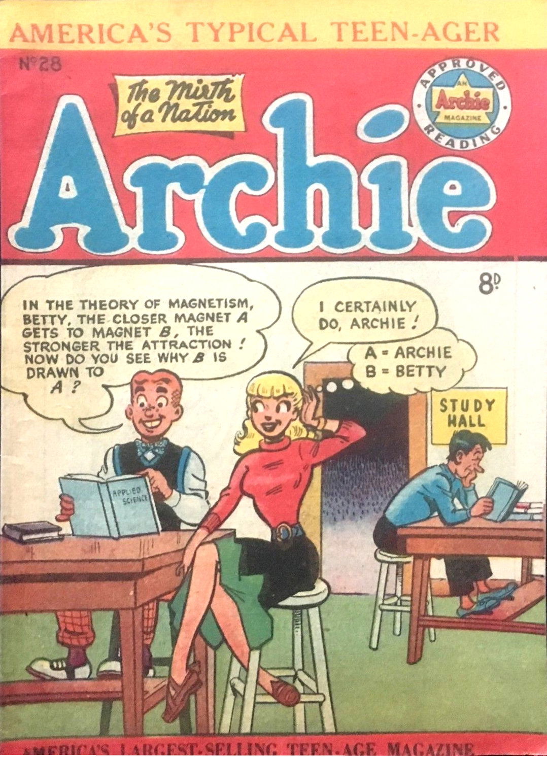 Archie Comics (HJ Edwards, 1950 series) #28 ([October 1952?])
