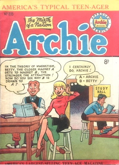 Archie Comics (HJ Edwards, 1950 series) #28 [October 1952?]