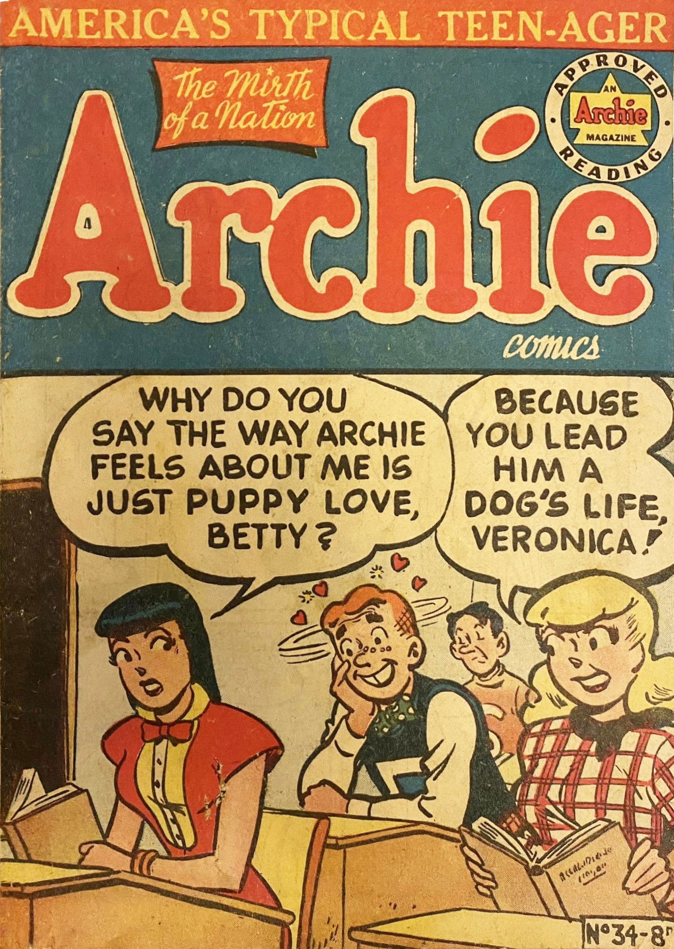 Archie Comics (HJ Edwards, 1950 series) #34 ([April 1953?])