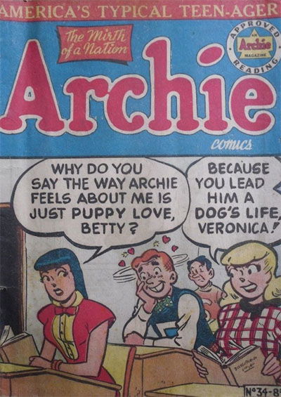 Archie Comics (HJ Edwards, 1950 series) #34 ([April 1953?])