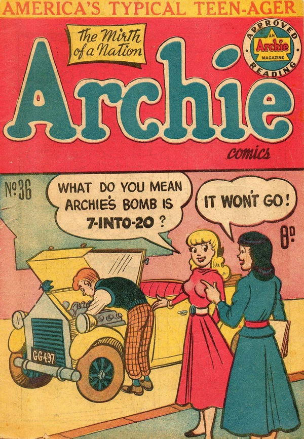 Archie Comics (HJ Edwards, 1950 series) #36 (June 1953)