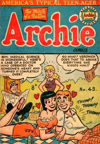 Archie Comics (HJ Edwards, 1950 series) #45 ([March 1954?])