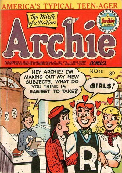 Archie Comics (HJ Edwards, 1950 series) #48 ([June 1954?])