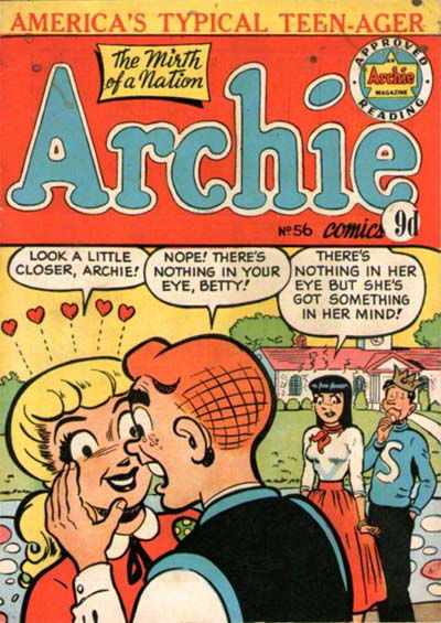 Archie Comics (HJ Edwards, 1950 series) #56 ([February 1955?])