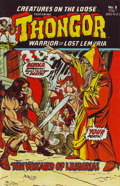 Creatures on the Loose! (Yaffa, 1978 series) #8 — Thongor Warrior of Lost Lemuria ([February 1981?])